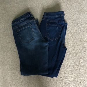 Lot of 2 Old Navy Rockstar jeans (size 8)